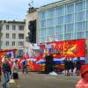 Утро 9 мая, г. Луга. Площадь Мира. Подготовка к параду