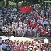 Празднование дня города в заречном парке, г. Луга